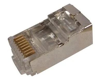 фото Джек комп. RJ45 8P-8C кат.5е (с экраном) (уп.100шт) REXANT 05-1023