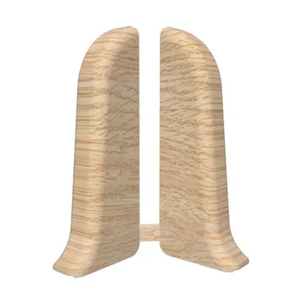 Фото №0 Заглушка для плинтуса левая, дуб беленый