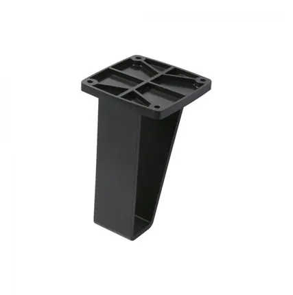 Фото №0 Опора меб. пласт. В-18 h130 черный AKS