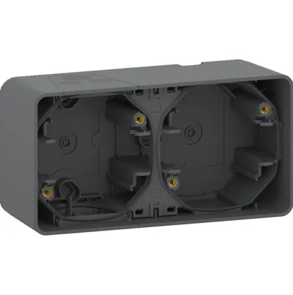 Фото №0 Бокс 2-м ОП Mureva IP55 антрацит SchE MUR37914