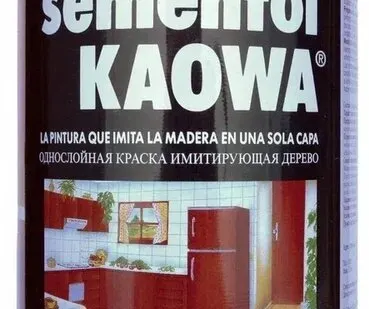 фото Краска под дерево SEMENTOL KAOWA Sapelly Красное дерево, 0,375 кг