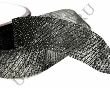 фото Лента нитепрошивная по косой арт.WK-51X, 15мм, цв.черный (рулон 50 метров)