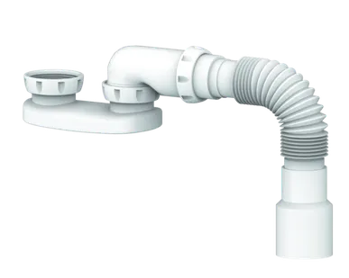 фото Сифон для душподдона без вып.1"1/2гофра 40/50 40см арт.G12