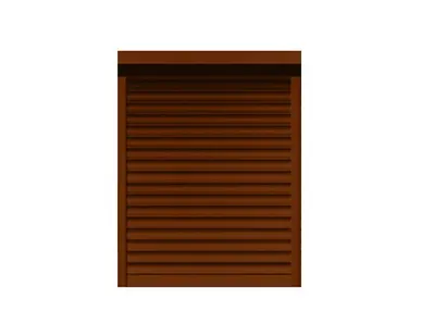 фото Рольставни на окна - коричневые 1300х1500 мм