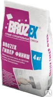 Фото №0 Шпаклевка гипсовая 4 кг Brozex Гипер-финиш