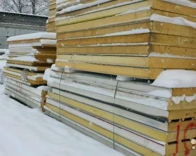 фото Сэндвич-панель кровельная PIR 100 мм 4,03 м