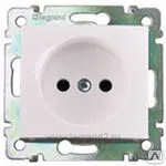 фото Розетка VALENA x1 с/з в рамку с крышкой