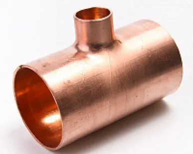 фото Тройник переходной медный дюймовый под пайку