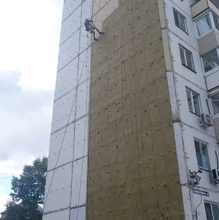 Фото №0 Обследование фасадов и любых высотных конструкций
