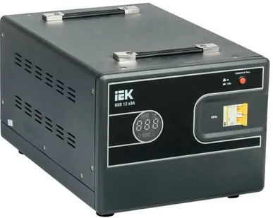 фото Стабилизатор напряжения 1ф 12кВА HUB переносной IEK IVS21-1-012-13