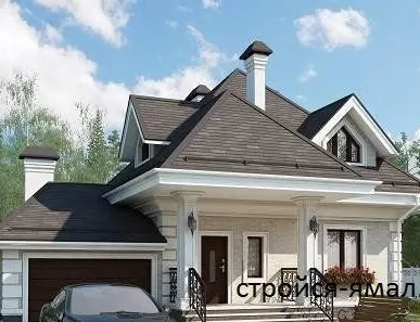 фото Каркасный дом 143.8 м2 двухэтажный