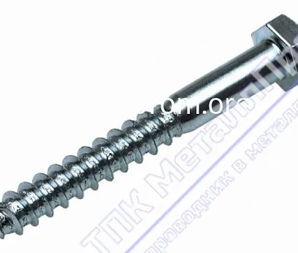 Фото №0 Шуруп по дереву с шестигранной головкой din 571 8x180 s12 50(шт) упаковка