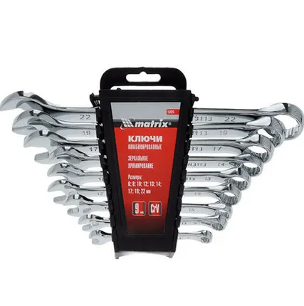 Фото №0 Набор ключей рожк 6х22мм 8шт хромированных CrV Matrix 15276 МИ