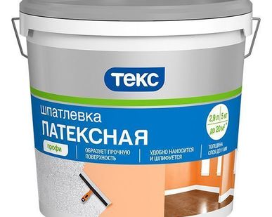 фото Шпатлевка латексная ТЕКС профи 1,5кг