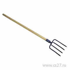 Фото №0 Вилы кованные для сена Protex "Садовод" с деревян.черенком