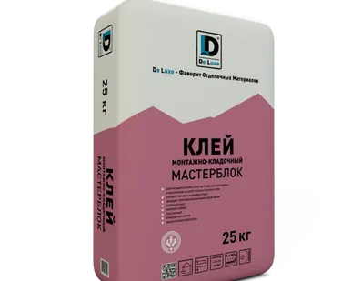 фото Монтажно-кладочный клей De Luxe МАСТЕРБЛОК