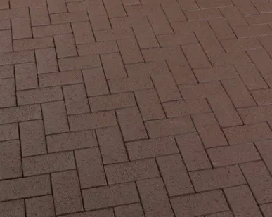 фото Тротуарная плитка Кирпичик 100х200х55 мм, коричневая