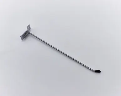 фото Крючок металлический на экономпанель 250мм, d.5мм, хром, с наконечником