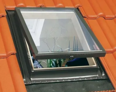 фото Окно-люк WGI с крышкой оснащенной стеклопакетом с универс. окладом 46х55