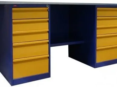 фото Двухтумбовый верстак с тумбой и драйвером ВП - 6/1.9