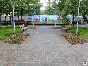 фото Укладка брусчатки на бетонное основание