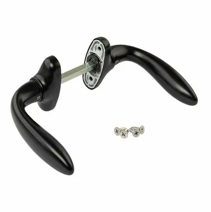 Фото №0 Гарнитур нажимной раздельный Stublina, черный RAL9005