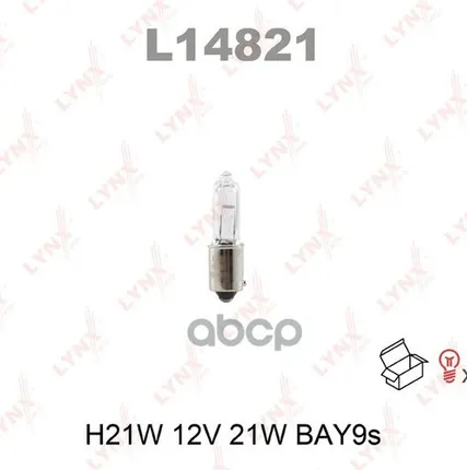 Фото №0 Лампа H21w 12V Bay9s LYNXauto арт. L14821