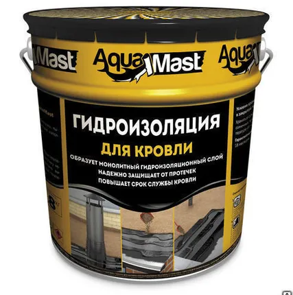 Фото №0 Мастика битумно-резиновая для кровли AquaMast 3 кг