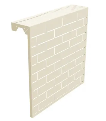 Фото №0 Экран для радиатора 610х630х150, цвет Слоновая кость (RAL 1015)