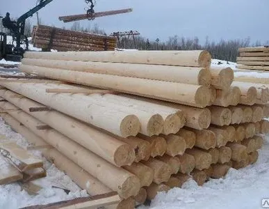 фото Сруб d=200мм из оцилиндрованного бревна (хвоя)