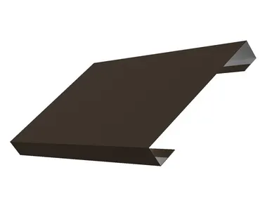 фото Ламель лицевая 150 жалюзи Texas 0,5 Quarzit PRO Matt RR 32 темно-коричневый