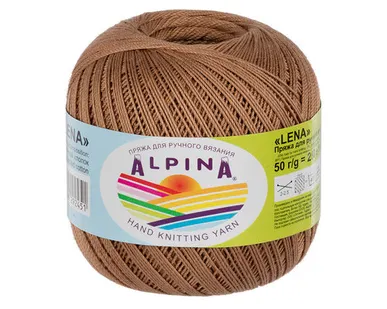 фото Пряжа ALPINA "LENA" 100% мерсеризованный хлопок 50 г 280 м №71 т.бежевый
