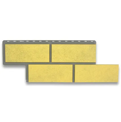 Фото №0 Фасадная панель (АП) "КАМЕНЬ Неаполитанский" (песчаный) 1255*450 мм (раб.размер 1000*430)