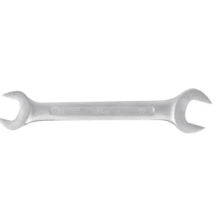 Фото №0 Ключ гаечный рожковый двусторонний 24х27 мм хромирование HORTZ