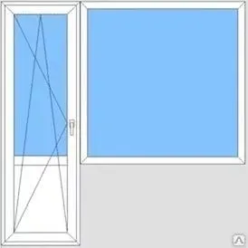 Фото №0 Балконный пластиковый блок