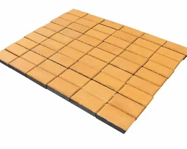 фото Плитка тротуарная бетонная Зенит Черноземье 40 мм желтая 200х100(19,44 м2/под)