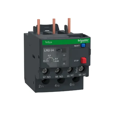 Фото №0 Тепловое реле перегрузки 0,4-0,63A Schneider Electric, LRD04