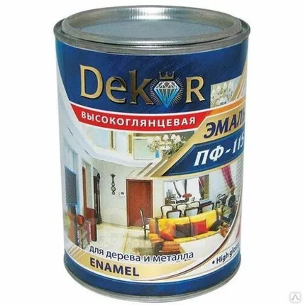 Фото №0 Эмаль ПФ-115 вишнёвая 1,8 кг Dekor