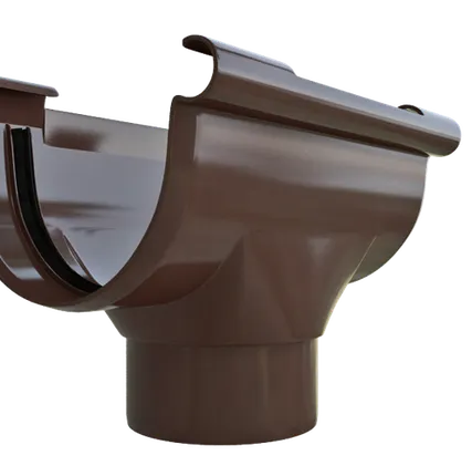 Фото №0 КОРИЧНЕВЫЙ Воронка ПВХ колл. ЭЛИТ 82 мм 10шт/уп АЛЬТА-ПРОФИЛЬ