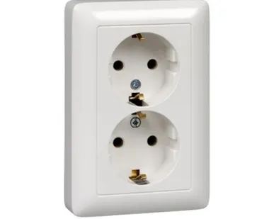 фото Schneider Electric Розетка 2-м СП Хит 16А 250В с/з бел. RS16-236-B Schneider Electric