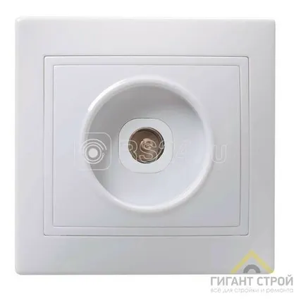 Фото №0 Розетка 1-м. ОП BOLLETO с заземл.белая IN HOME 7028