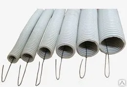 фото Труба ПВХ гофрированная с зондом d-16, 20, 25, 32, 50, 63