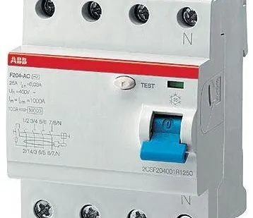 фото Выключатель дифференциального тока (УЗО) 4п 40А 300мА тип AC F204 ABB 2CSF204001R3400