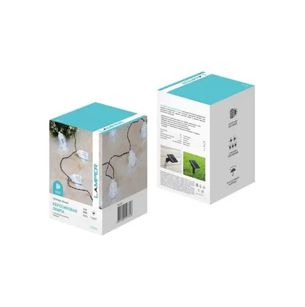 Фото №3 Светильник светодиодный садовый Каскад Керосиновая Лампа 5м IP65 с выносной солнечн. панелью 2м и аккумулятором 2 режима работы (мигание и постоянное) Lamper 602-251