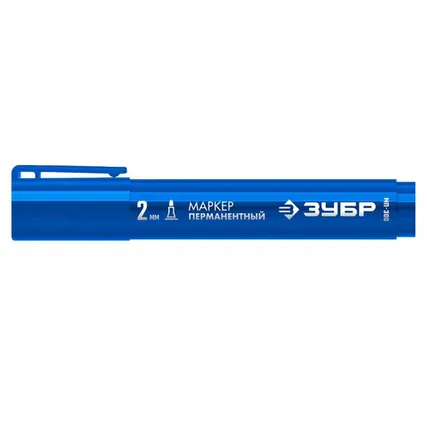 Фото №0 Маркер перманентный ЗУБР МП-300 синий