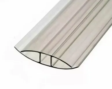 фото Профиль соединительный 4 мм прозрачный 6м для поликарбоната