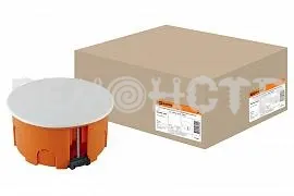 фото Распаячная коробка СП D80х40мм крышка пл. лапки IP20 TDM (175) П зз