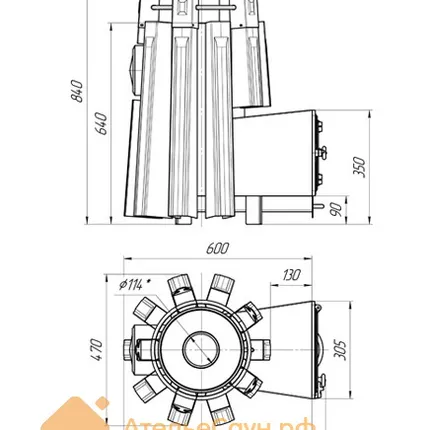 Фото №3 Печь ДобросталЬ Августа стронг со стеклом (черная)