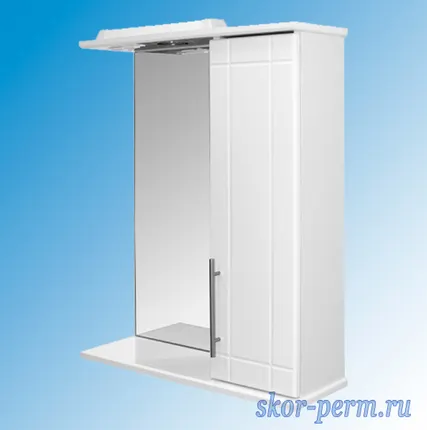 Фото №0 Шкаф навесной &quot;ВИЛЕНА-55&quot; правый с подсветкой (ПВХ)