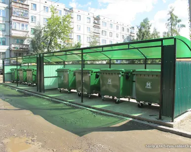 фото Площадки для мусорных контейнеров ТБО